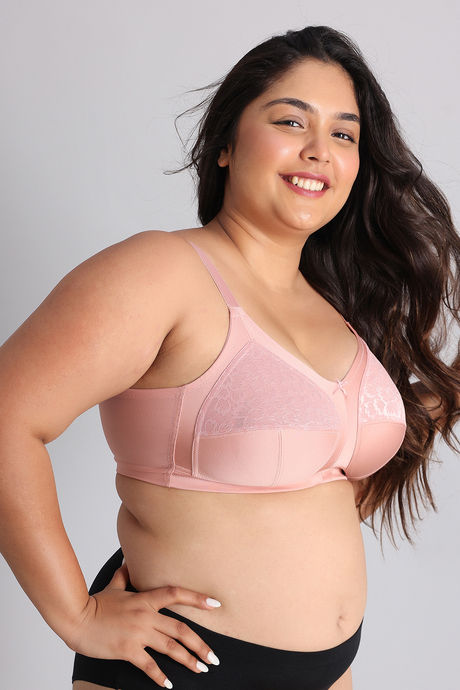 Zivame True Curv Single Layered Non Wired Full Coverage Super Support Bra - Peach Beige — image 3